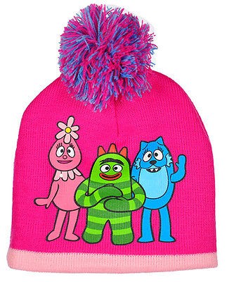 Yo Gabba Gabba Girls “Funtime Trio” Pom Pom Beanie