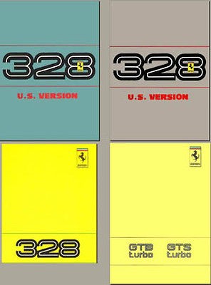 FERRARI 328 GTB GTS COMPLETE TECHNICAL/OWNE​RS MANUALS