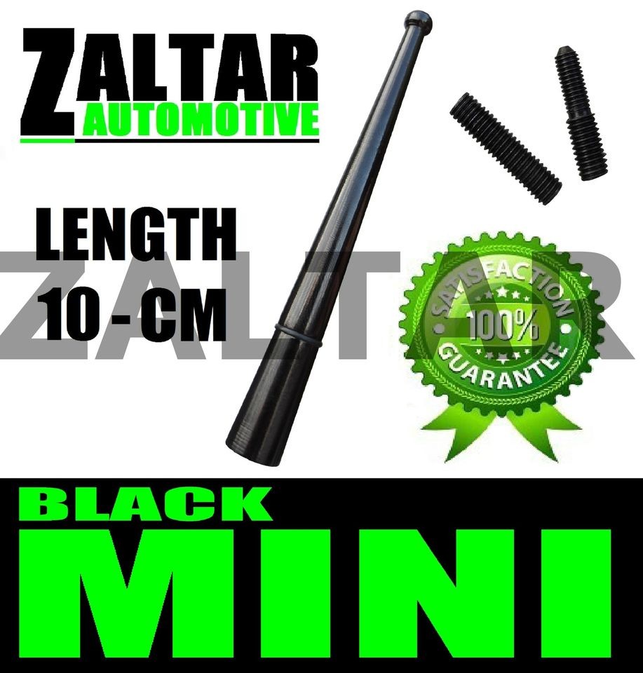 BLACK REPLACEMENT AERIAL AM FM ALUMINIUM RADIO MAST FIAT STILO