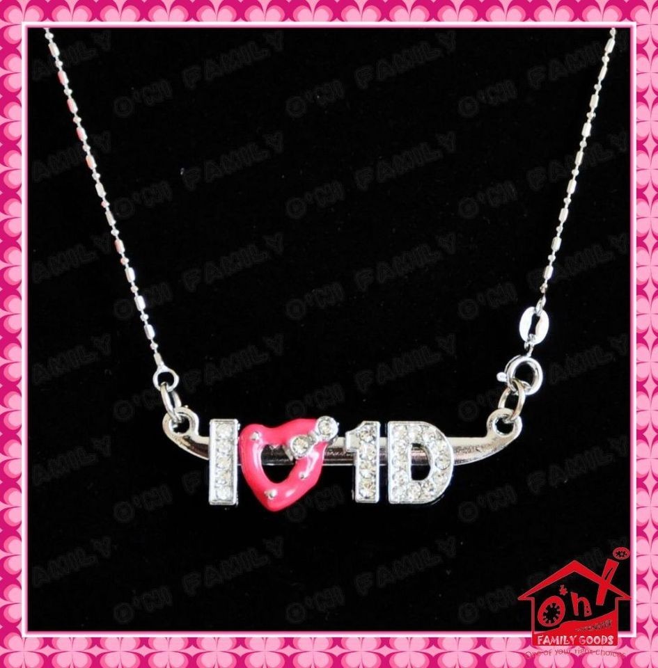   Direction 1D Metal Necklace Chain with Free Gift Bag Stocking Filler