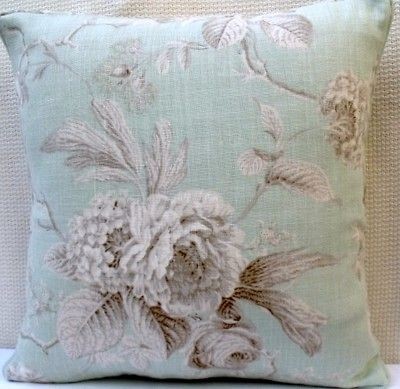 Brunschwig & Fils BRIAR ROSE Chateau de Grancey Linen Cushion Pillow 