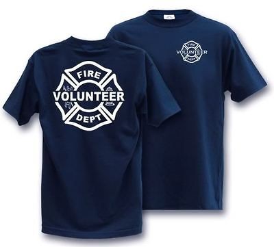 VOLUNTEER maltese FIREFIGHTER T Shirt *** SELECT YOUR SIZE ***