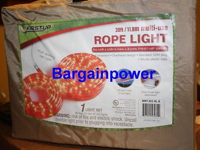   USE CLEAR ROPE LIGHTS 39Ft 110 Volt 3/8 FIT 10 X 10 GAZEBO CARRY CASE