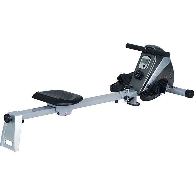 Sunny Health Fitness Magnetic Rowing Machine   grey