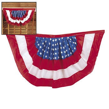 Nylon USA Flag Patriotic Bunting July 4th Party Decoration Banner