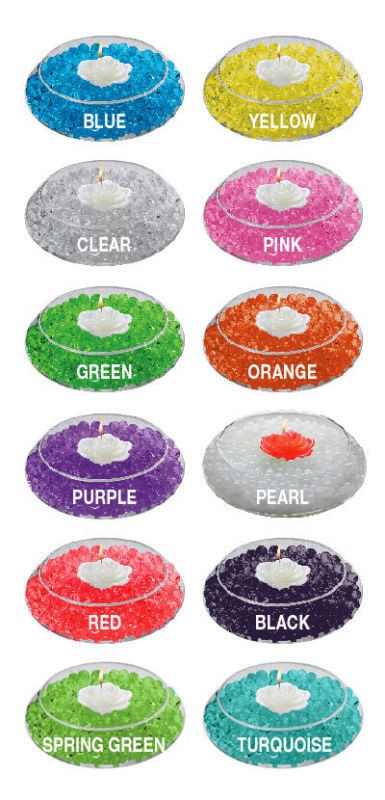 14g pkg. WEDDING AQUA GEL COLORFUL WATER CRYSTALS   combined shipping 