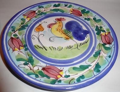 VIETRI LaCACHE Rooster Plates Summit School 1999 Winston Salem NC 