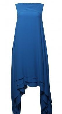 Gareth Pugh Draped SS Long Chiffon Dress Blue BNWT RRP £945 Size 40 