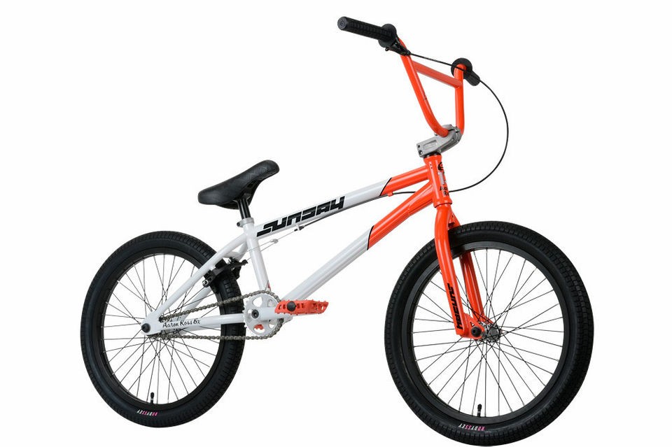 2013 Sunday Aaron Ross EX BMX Bike Fluorescent Blood Orange and white 