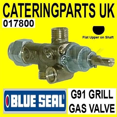 017800 BLUE SEAL G91B SALAMANDER GRILL GAS VALVE / FFD