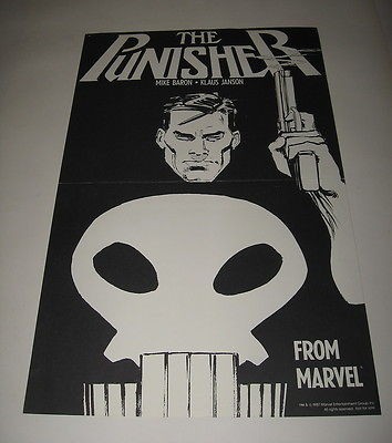 The Punisher B&W 11 x 17 POSTER Marvel New 1980s B8