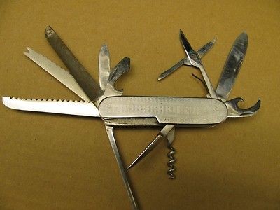 Gerlach Stainless Folding Pocket Knife Poland 11 Tools