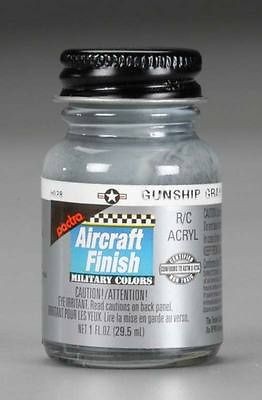 NEW Pactra R/C Airplane Acrylic Gunship Gray FS36118 1 oz RC5930 NIB