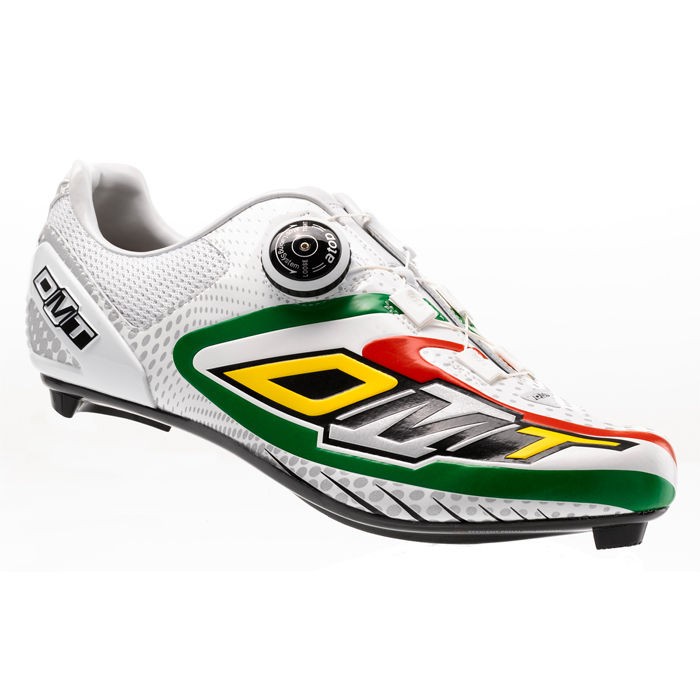 DMT Prisma Tricolour Road Bike Cycling SPD SL Shoe White Green Red