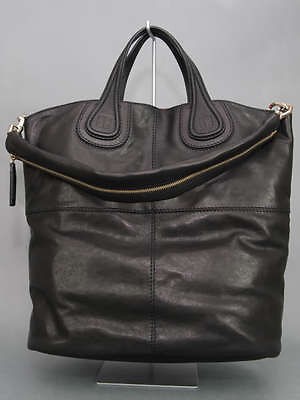 GIVENCHY 11AW NWT BLACK NIGHTINGALE LAMB SHOPPING TOTES