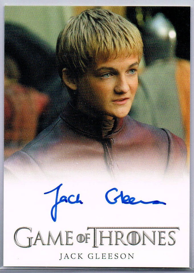 GAME OF THRONES; JACK GLEESON AS PRINCE JOFFREY BARATHEON AUTOGRAPH 