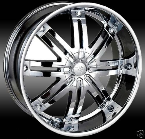 20 22 24 GOLDEN 145 CHROME WHEELS ANY BOLT CIRCLE