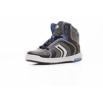 Geox Oracle High Top Trainer in Black/Royal **RRP £49.94** FREE UK 