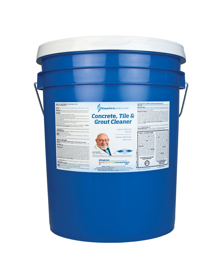 Sapphire Scientific Concrete, Tile & Grout Cleaner, 5 Gallon Pail