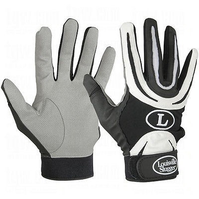   Slugger BG44 Large Black/White Genesis 1884 Adult Mens Batting Gloves