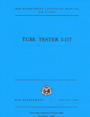 tube tester manual in Business & Industrial