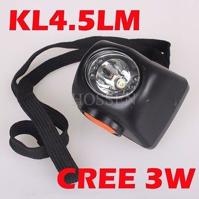 Cree 3W LED Cordless KL4.5LM Miner Headlamp Light LI ion Battery LCD 