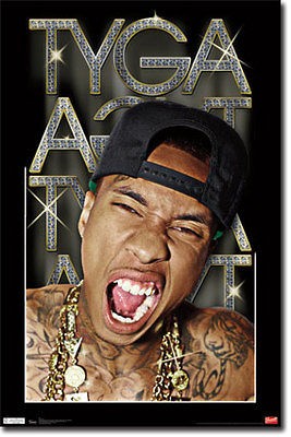 TYGA   BLING POSTER   22x34 SHRINK WRAPPED   RAP HIP HOP MUSIC 5174