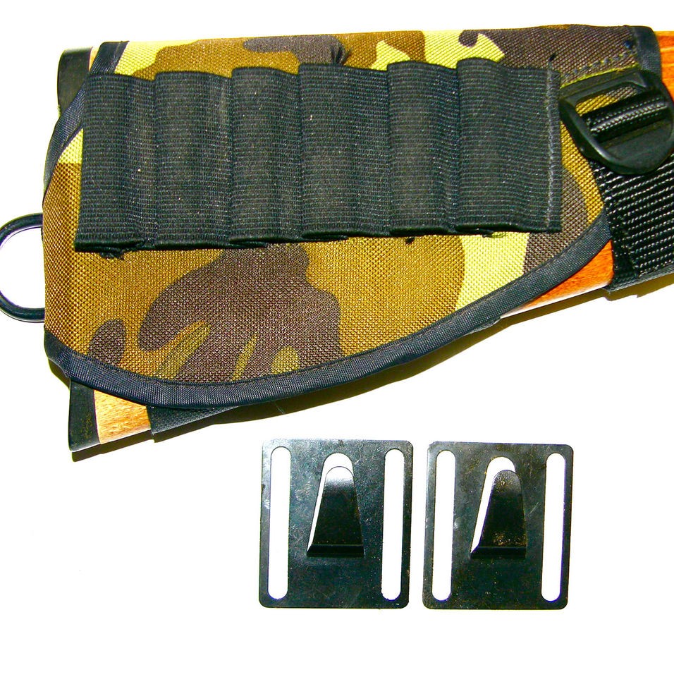 SHOT GUN HOLSTER / 2 BELT CLIPS, HUNTER,SHOOTER,WAIST HOLDER,WEIGHT 