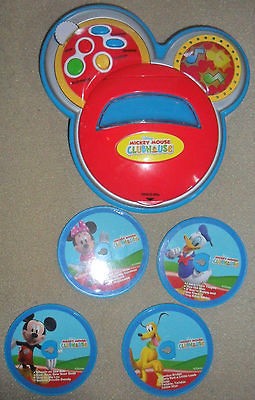 Mickey Mouse Club House Music Cd Player Sing With Me Disney