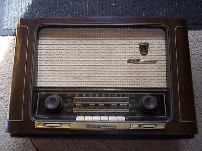 1955 GRUNDIG MAJESTIC TUBE RADIO Model 2035 Made in West Germany on ...