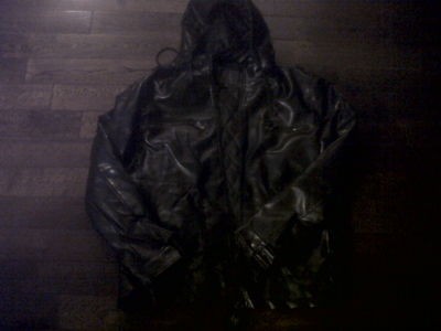 BRAND NEW   Emporio Collezioni black leather jacket   Made in Italy