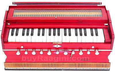 HARMONIUM PROFESSIONA/CO​UPLER/A440/11 STOP/2REED/42K​EY/RED/BOX 