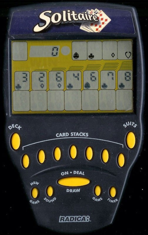   SCREEN SOLITAIRE ELECTRONIC HANDHELD GAME LARGE 1999 KLONDIKE VEGAS