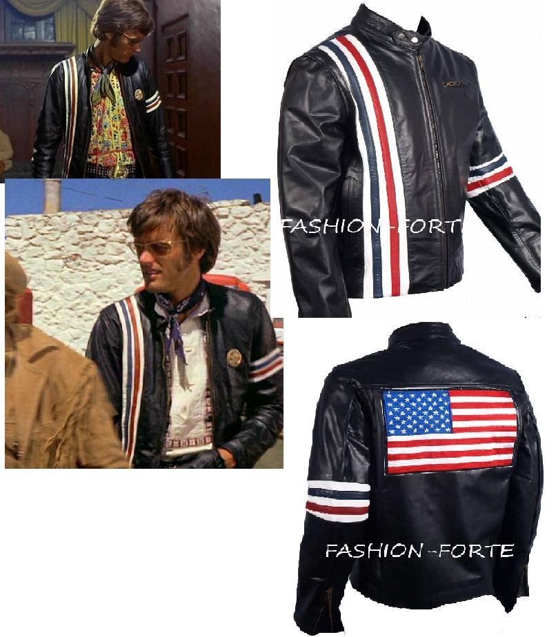 easy rider peter fonda leather jacket=Sizes XS 5XL=Available in Faux 