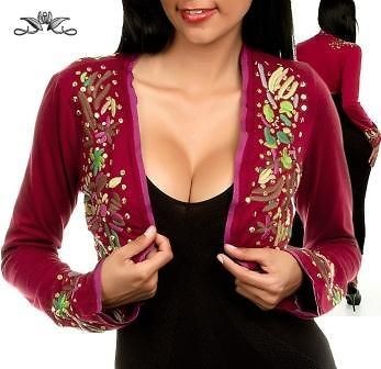 Gypsy BOHO TRIBAL Gothic Flamenco Belly Dance Dancing Shrug Bolero 