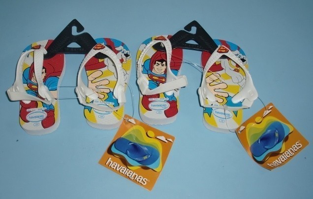 Havaianas Superman Multi Color Sandals Flip Flops Infant Boys 5C