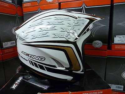 XCTING ADULT TRIALS HELMET WHITE SIZE LARGE 59/60CM XC TING MONTESA 