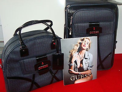 NWT GUESS?? NOELLA TRAVEL BAG N LUGGAGE BY MARCIANO (BLACK)