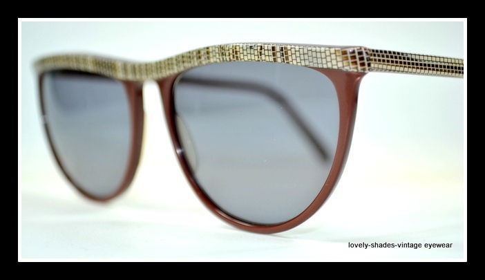 80s Vintage ANGLO AMERICAN EYEWEAR # 717 Sunglasses Funky Snake 