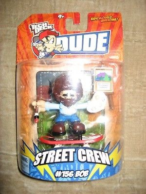 156 Bob Tech Deck Dude Street Crew 2 Action Figure w/ Skateboard 