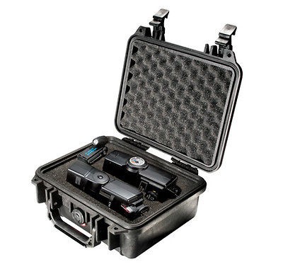 Pelican 1200 Hard Camera Gun Case Black With Foam