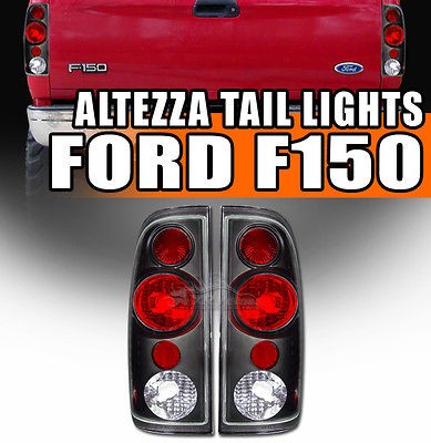 97 03 F150 97 99 F250 L/D 04 Heritage Styleside Blk Altezza Taillights 