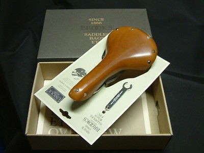 Brooks leather Swift Chrome HONEY Bike seat Saddle NEW IN BOX