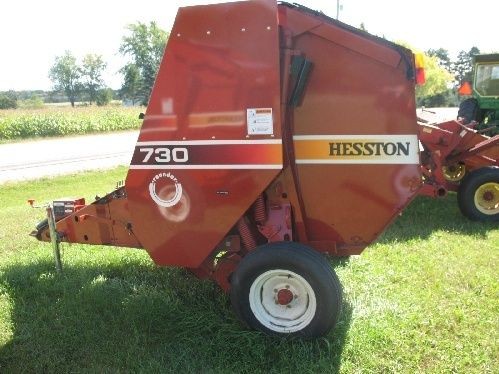 Hesston 730 Round Hay Baler New