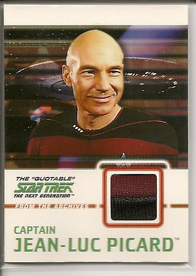 TNG QUOTABLE C1 COSTUME CARD   PICARD DUAL 2 COLOR STAR TREK NEXT 