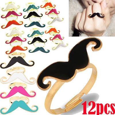   gorgeous Mustache Shape Punk Gothic Vintage Ring Jewelry Wholesale Hot