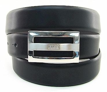 Hugo Boss Benson Mens Leather Belt Black