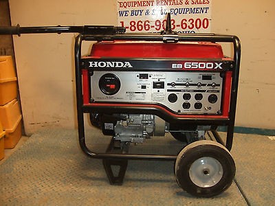   HONDA MODEL EB6500X GENERATOR WITH WHEEL KIT W/ 13 HP HONDA ENGINE