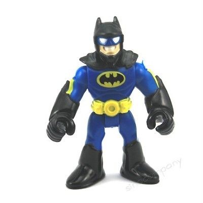 DC UNIVERSE BLACK BLUE BATMAN FISHER PRICE IMAGINEXT FIGURE FV84