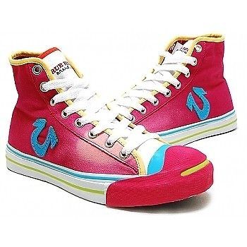 True Religion Mens shoes CONNER HI TR114106M Fuchsia, Aqua